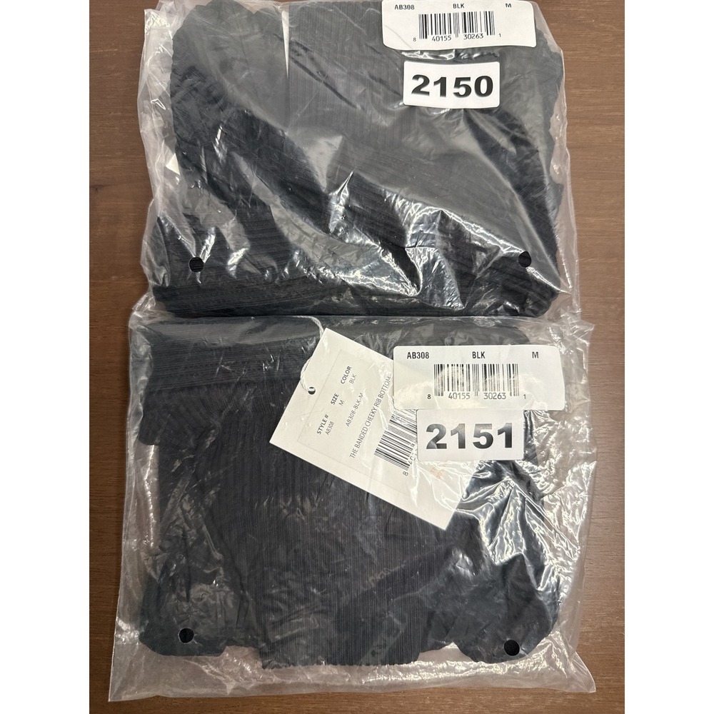 Andie Swim Banded Ribbed Cheeky Bikini Bottom Black Medium M NWT - Picture 9 of 9